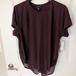 Athleta Women's Athletic Ultimate Craft Tee With Mesh Back Bottom